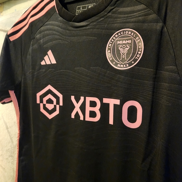 Inter Miami Men Large Jersey Slim Fit #10 Fast Shipping Messi Player Version - Picture 4 of 12